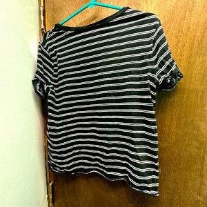 Cute Black&White Striped Shirt